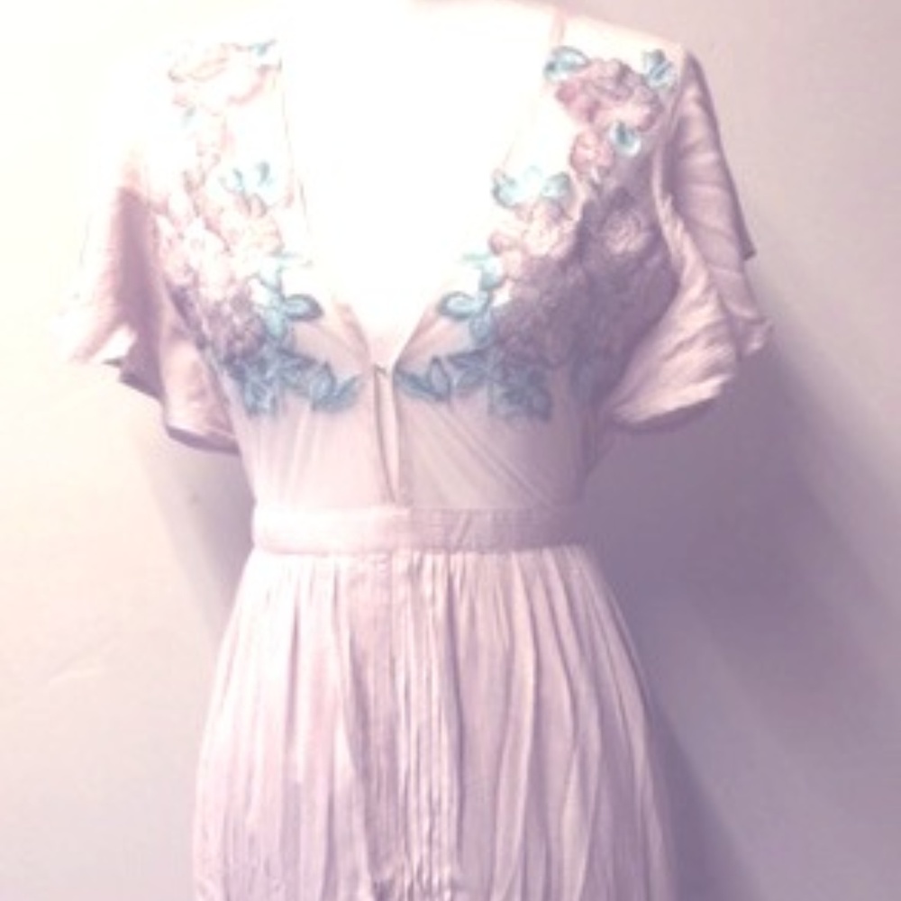 Cleobella Lavender "Amery"  Embroidered Dress - S